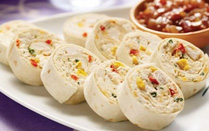 Roladki z tortilli kukurydzianej