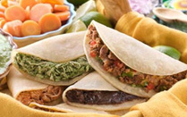 Placki z tortilli wegetariańskiej